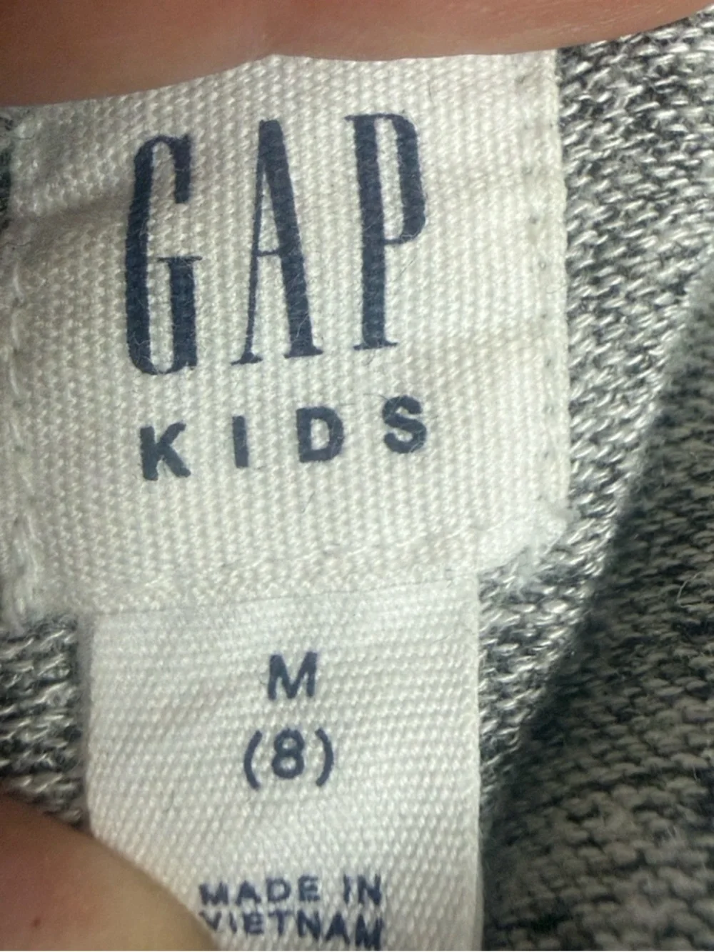 Gap Kids Gray Knit Open Front Cardigan Sweater Size Medium Fits Girls Sizes 8-9